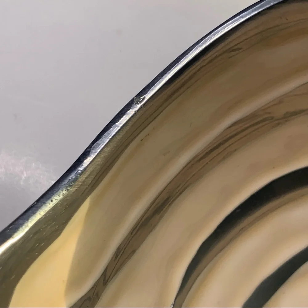 Michael Wainwright Signed 7” COMO Enamel and Aluminum Art Bowl - Picture 13 of 16